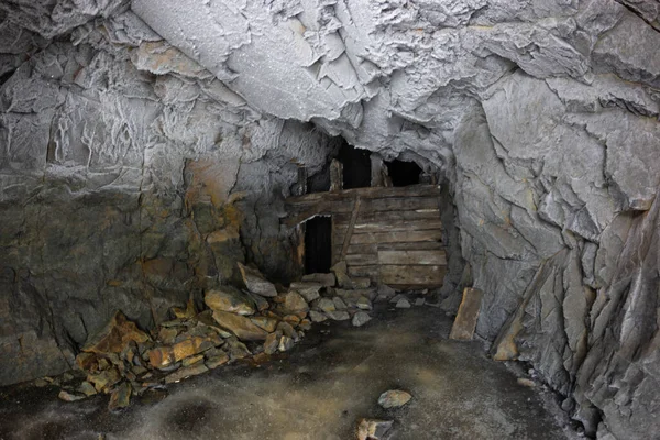 Tunnels Abandonnés Dans Mine — Photo