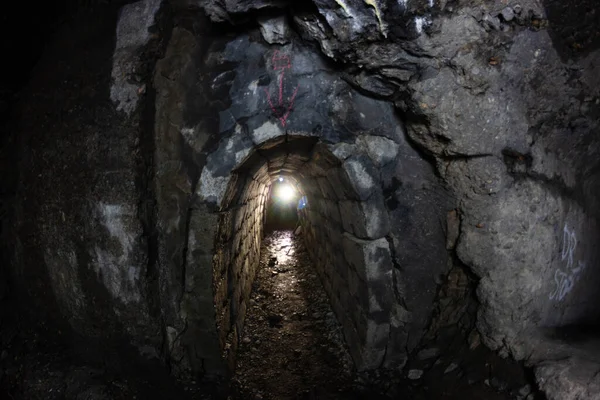 Gammal Övergiven Didin Tunnel Inuti — Stockfoto