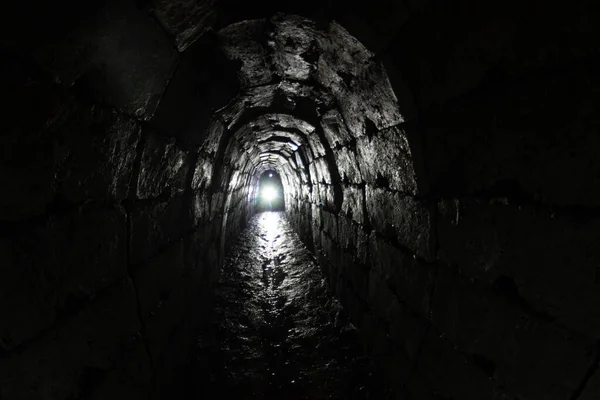 Starý Opuštěný Didínský Tunel Uvnitř — Stock fotografie