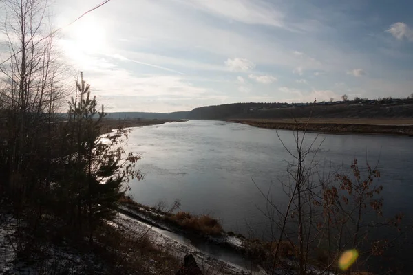 Vista Sul Fiume Urale — Foto Stock