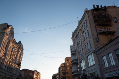 Samara şehrindeki eski evler