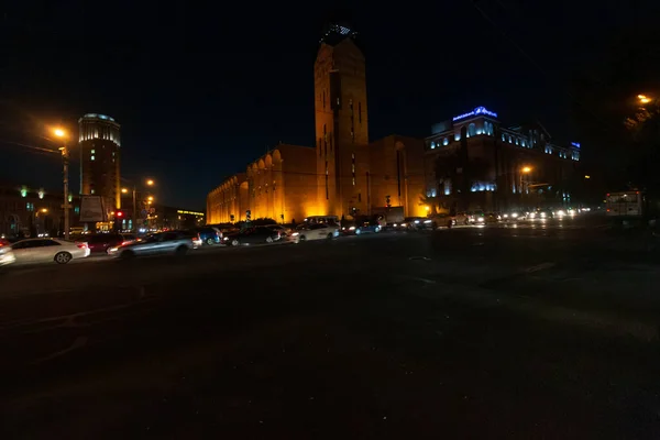 Vista Ciudad Nocturna Ereván — Foto de Stock