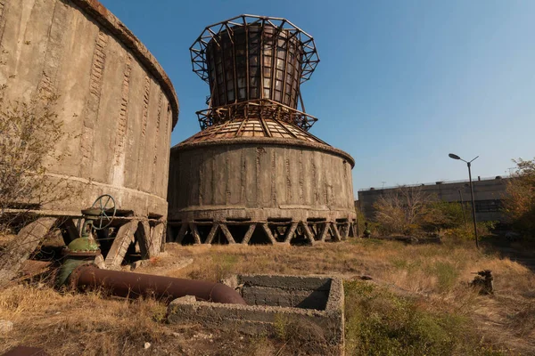 Território Uma Central Eléctrica Abandonada Erevan — Fotografia de Stock