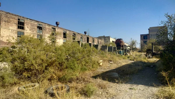 Território Uma Central Eléctrica Abandonada Erevan — Fotografia de Stock