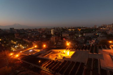 view of the mountains of yerevan