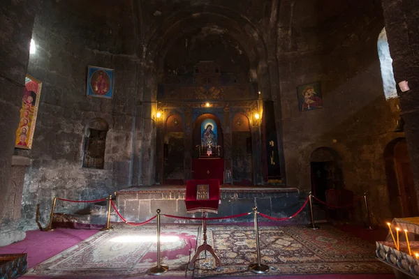 Mosteiro Sevanavank Dentro Sala — Fotografia de Stock