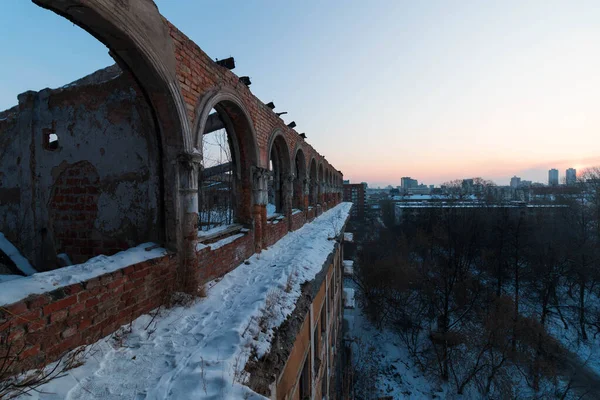 Edificio Abandonado Centro Ekaterimburgo — Foto de Stock