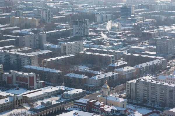 Uitzicht Stad Jekaterinburg Van Bovenaf — Stockfoto