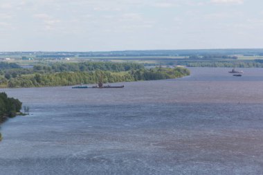 Yelabuga 'daki Kama Nehri manzarası