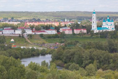 Elabuga şehrinin manzarası