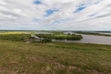 Yelabuga 'daki Kama Nehri manzarası
