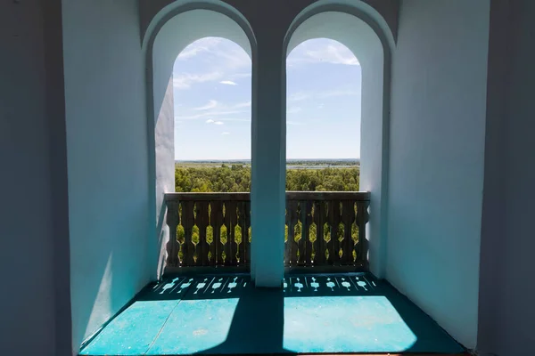 Arcs Blancs Dans Église — Photo