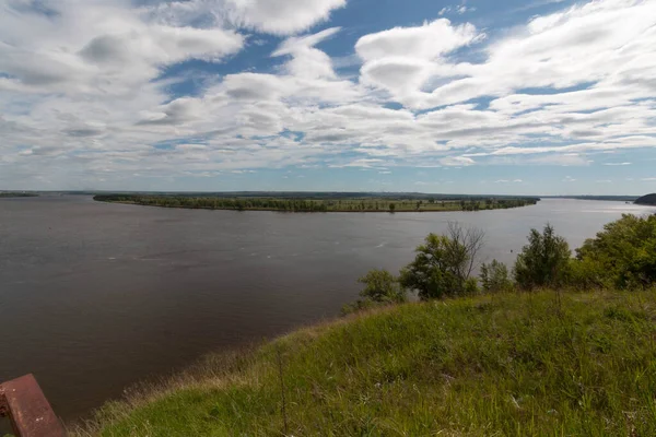 Vista Sul Fiume Kama Yelabuga — Foto Stock