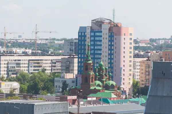 Вид Місто Челябінськ Висоти — стокове фото