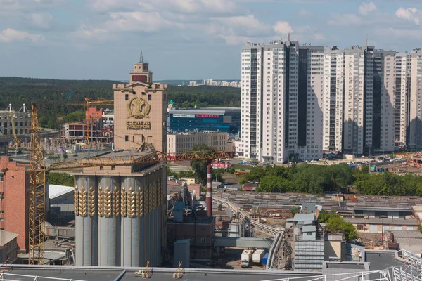 Pohled Město Čeljabinsk Výšky — Stock fotografie