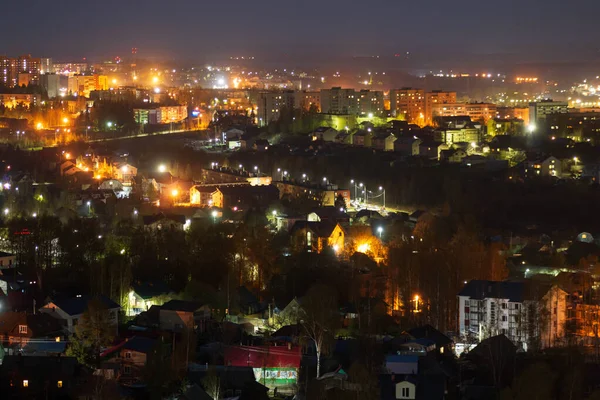 Saint Petersburg Gece Şehri Manzarası — Stok fotoğraf