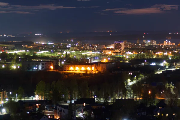 Saint Petersburg Gece Şehri Manzarası — Stok fotoğraf