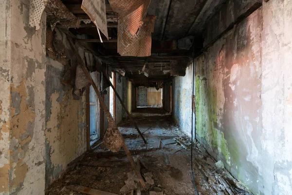 Room Empty Abandoned Building — Stock Photo, Image