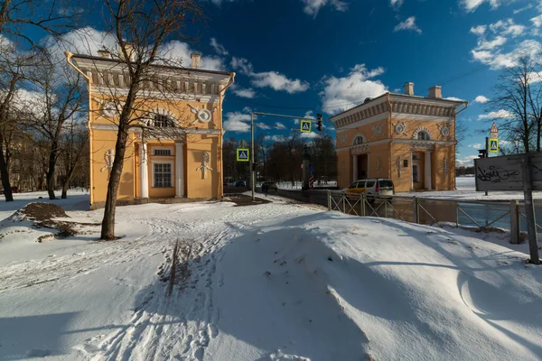 Straße Einer Russischen Stadt — Stockfoto