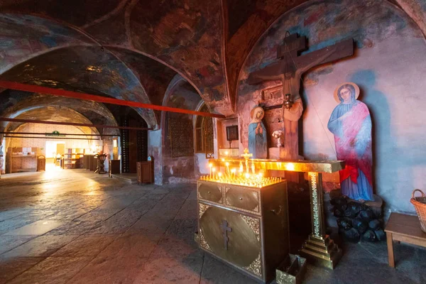 Iconostases Dentro Igreja Ortodoxa — Fotografia de Stock