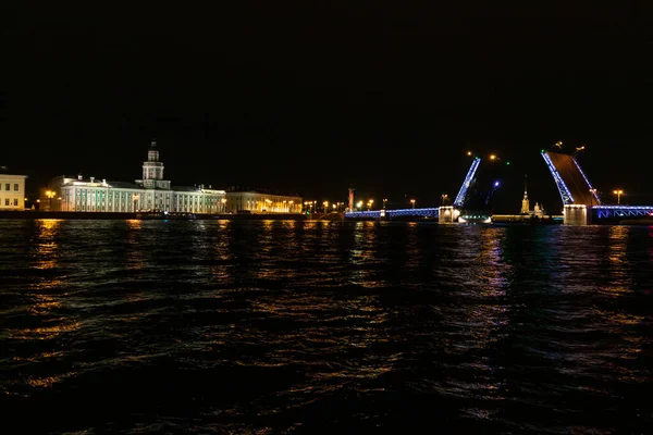 Raised Bridges Petersburg — Stock Photo, Image