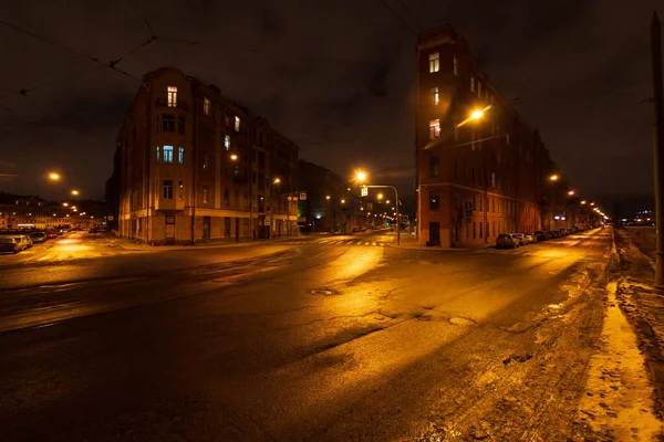 Ночная Улица Санкт Петербурга — стоковое фото