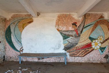 SSCB 'nin eski otobüs durağı