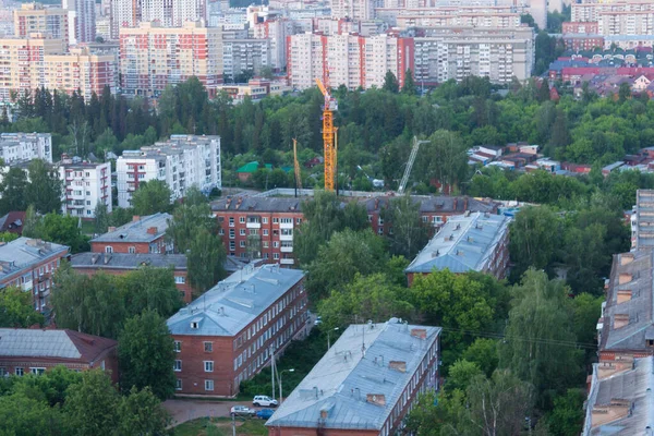 Városi Utcák Oroszországban Hajnalban — Stock Fotó
