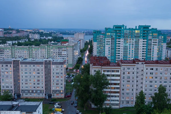 Şafakta Rusya Şehir Sokakları — Stok fotoğraf