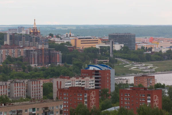 Nuove Case Nella Città Izhevsk — Foto Stock