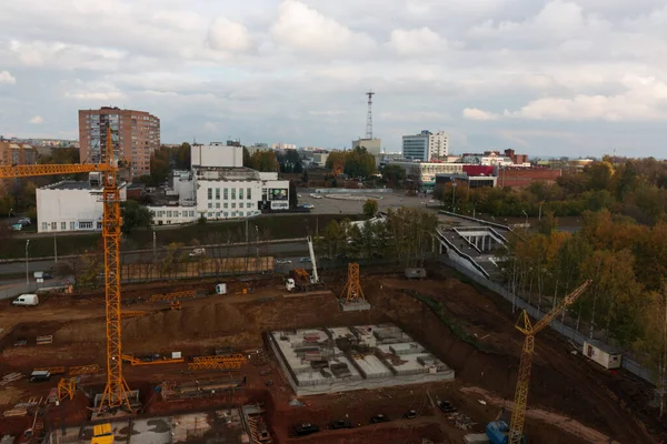 Construcción Nuevo Edificio Apartamentos — Foto de Stock