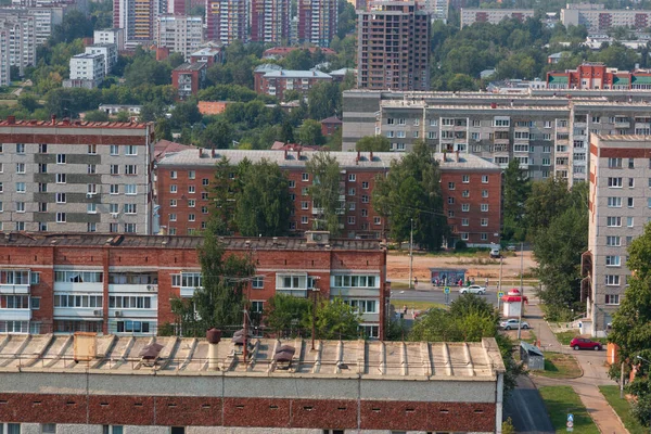 Telhados Edifícios Vários Andares — Fotografia de Stock