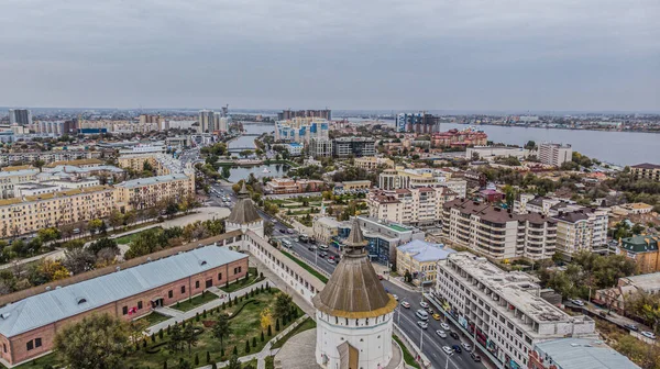 Cidade Astrakhan Rússia Uma Altura — Fotografia de Stock