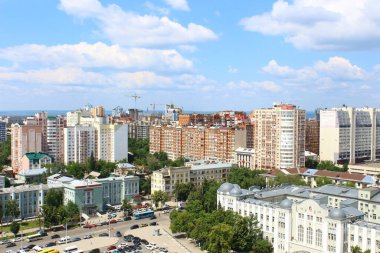 Samara şehrinin manzarası