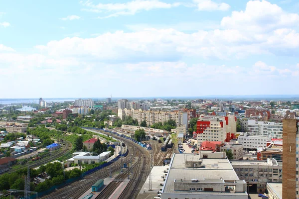 Vista Cidade Samara — Fotografia de Stock