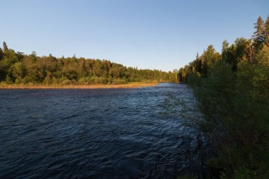 Perm bölgesindeki Vishera Nehri