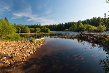 Perm bölgesindeki Vishera Nehri