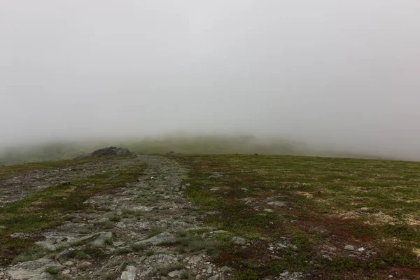 Utsikt Över Berget Vid Dyatlov Passet — Stockfoto