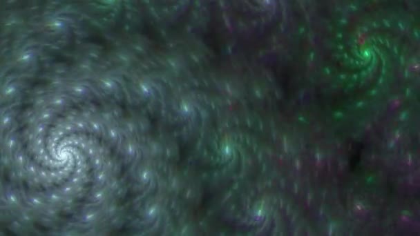 Красивый Психоделический Против Часовой Стрелки Спирали Галактики Фоновое Видео Ярких — стоковое видео