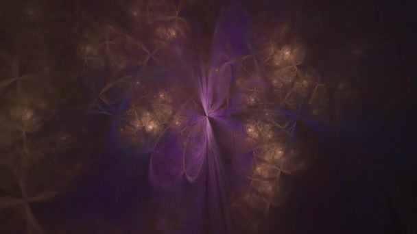 Abstrato Loop Vídeo Capaz Com Padrão Estrela Rodopiante Detalhado Nebulosa — Vídeo de Stock
