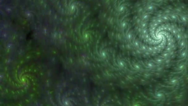 Schöne Bunte Schleife Fähig Psychedelische Spiralförmige Galaxie Hintergrundvideo Leuchtenden Farben — Stockvideo