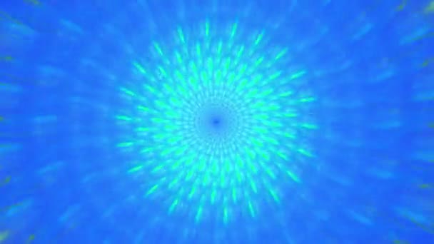 Astratto Video Con Dettagliato Trippy Incandescente Spirale Floreale Come Modello — Video Stock