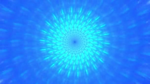 Vídeo Abstracto Con Detallado Patrón Decorativo Espiral Brillante Tipo Flor — Vídeos de Stock