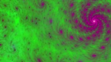 Güzel renkli döngü. Psikedelik 4k sarmal gökada arka plan videosu. Detaylı hareket eden parlak hareketli bulanık yıldızlar..