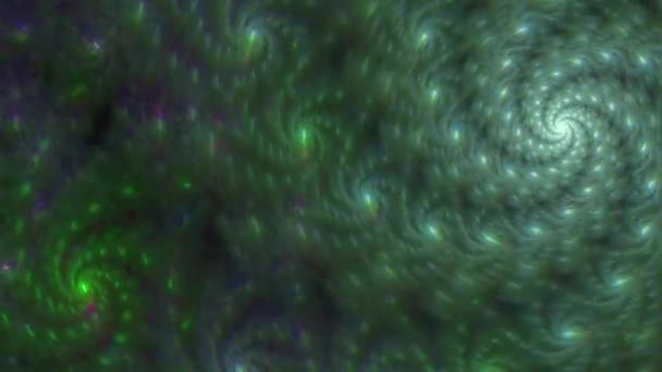 Schöne Bunte Schleife Fähig Psychedelische Spiralförmige Galaxie Hintergrundvideo Leuchtenden Farben — Stockvideo