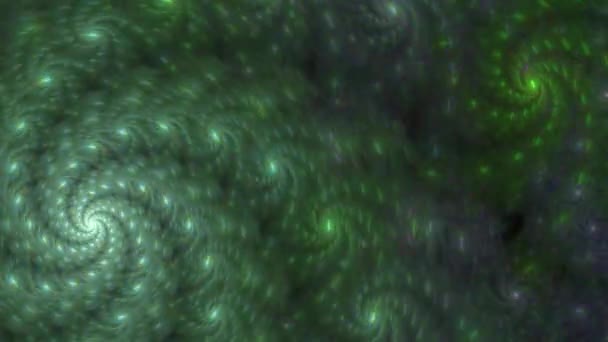 Schöne Bunte Schleife Fähig Psychedelische Spiralförmige Galaxie Hintergrundvideo Leuchtenden Farben — Stockvideo