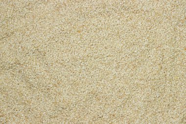 Tam ekran susam. Beyaz susam. Pişirme serpintileri