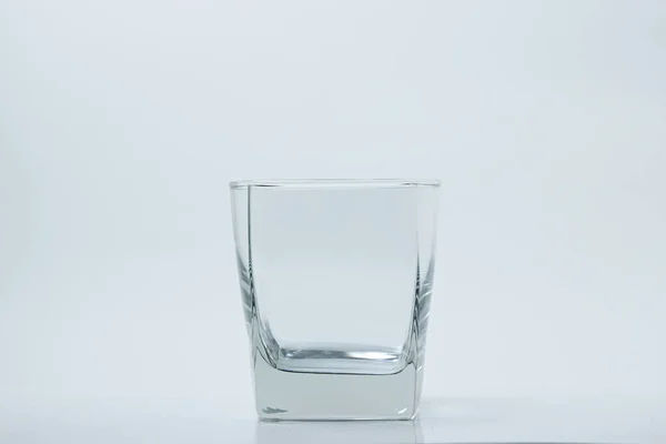 Verre Vide Sur Fond Blanc Verre Vide Isolé — Photo