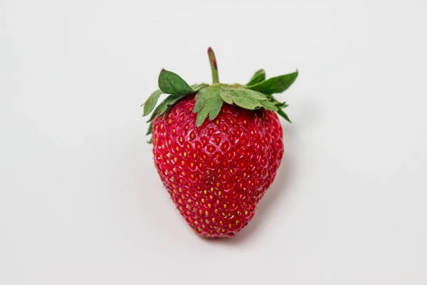Strawberries White Background Fresh Ripe Strawberries Healthy Diet — Photo