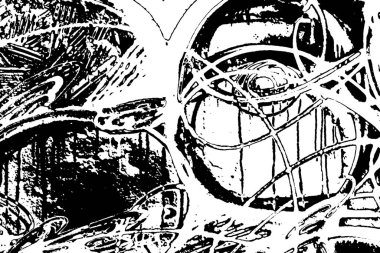 Soyut desenli arka plan. Resim siyah ve beyaz tonların efektini içerir.